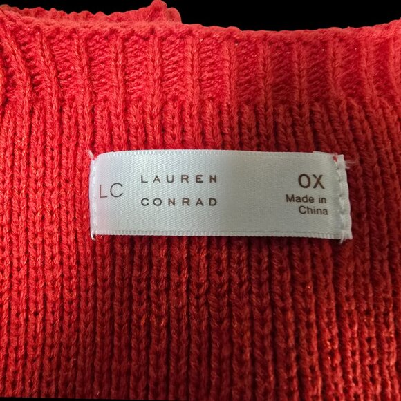 Plus Size LC Lauren Conrad Button Up Sweater Vest Top OX NWT - Picture 3 of 4